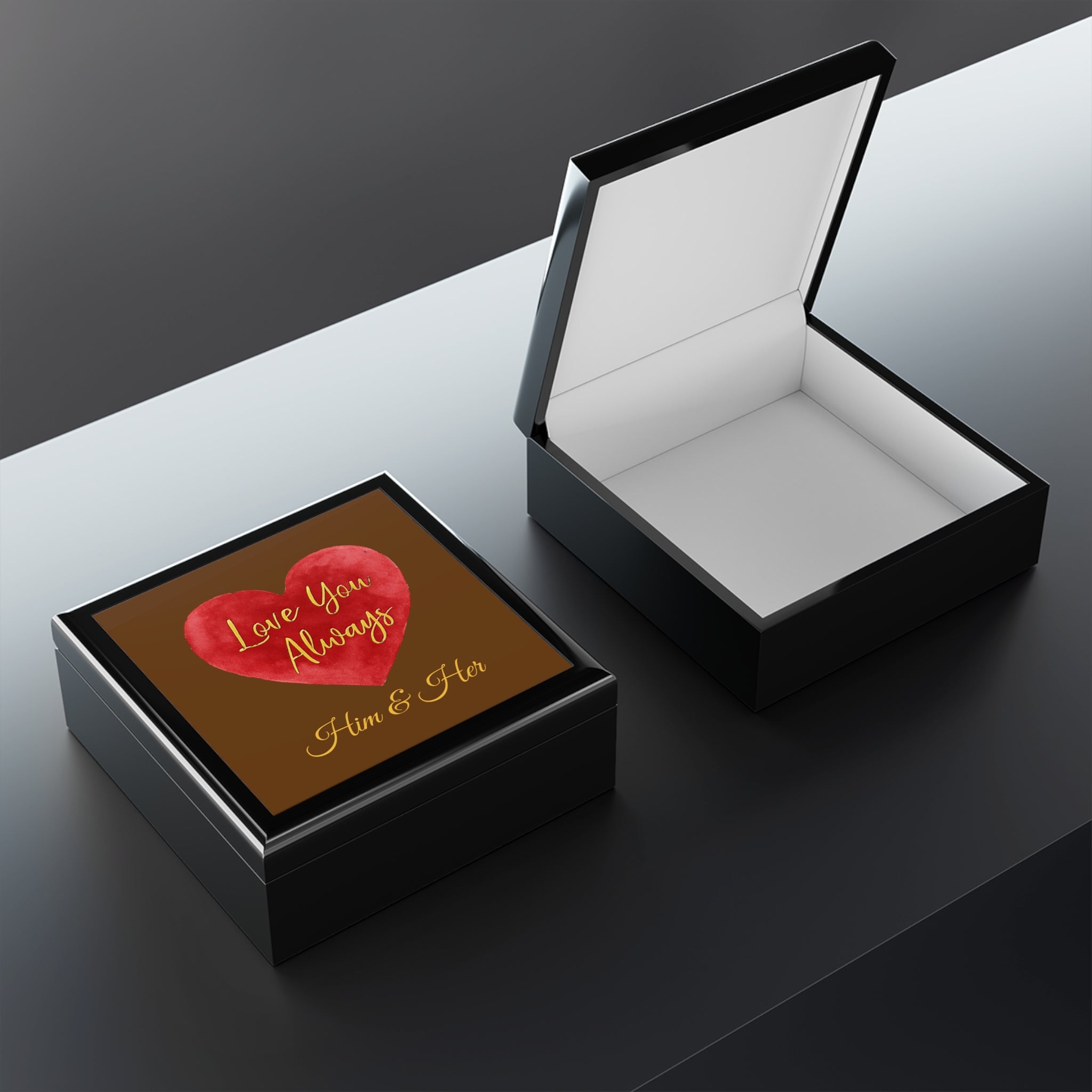 Personalized Love You Always Box for Him & Her