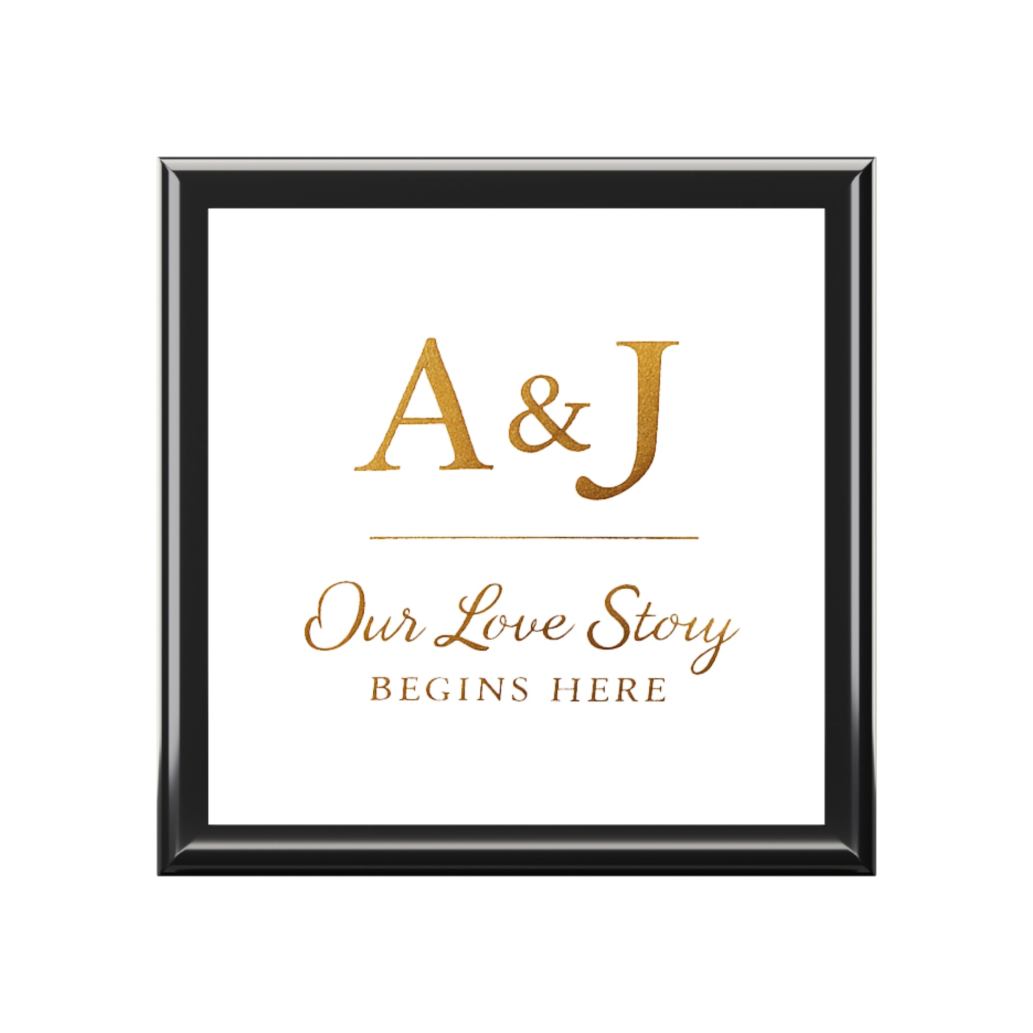 Personalized Love Story Box - Your & Their First Letter (Customised)