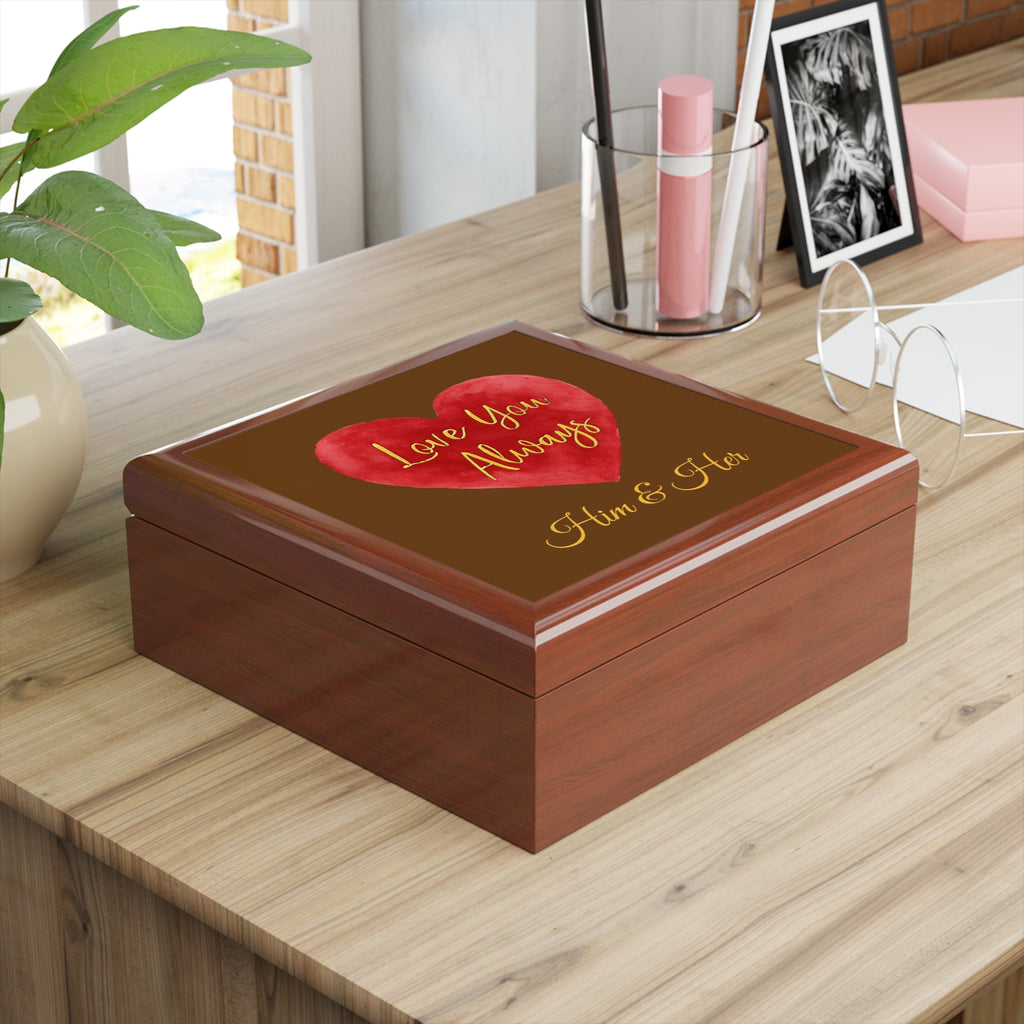Personalized Love You Always Box for Him & Her