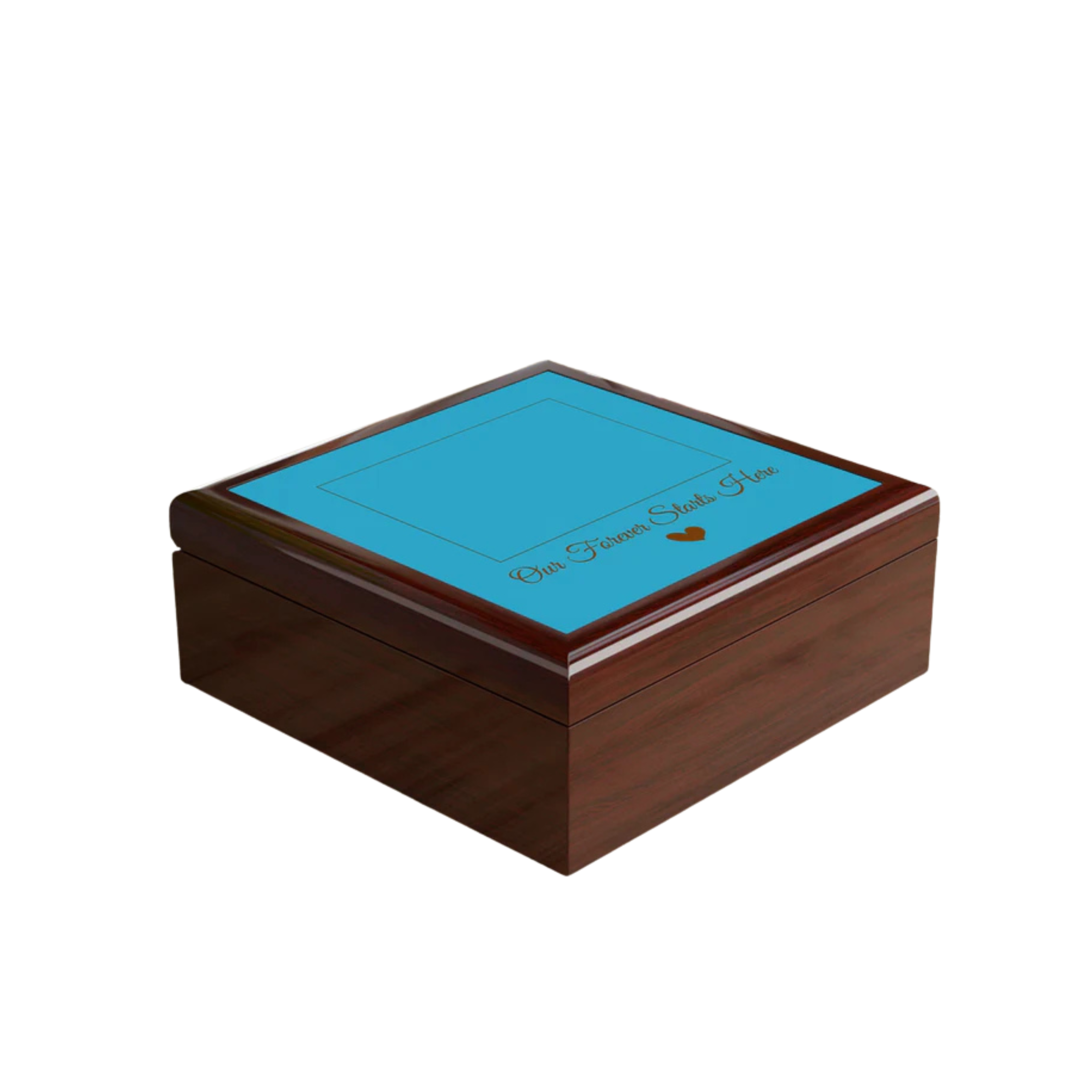 Personalized Box with Heart & Custom Text