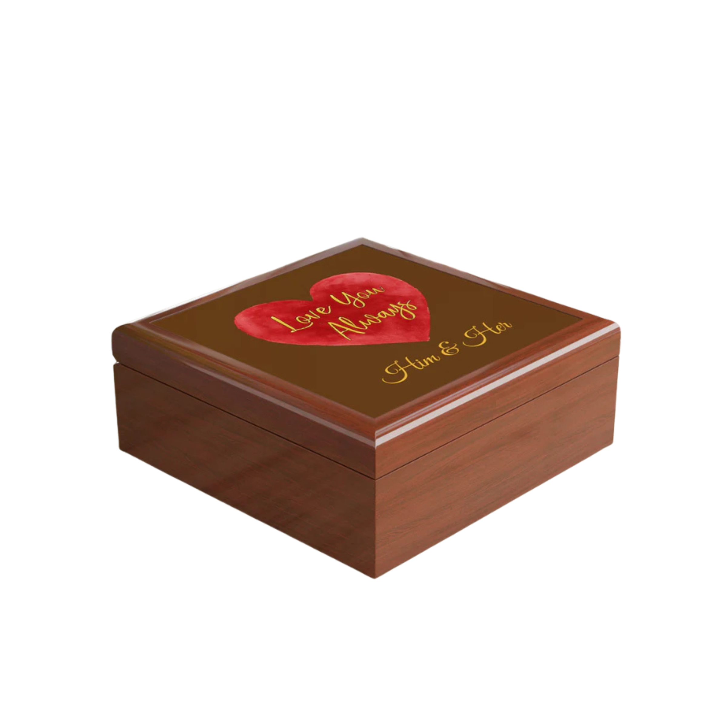 Personalized Love You Always Box for Him & Her